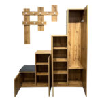 Έπιπλο εισόδου Nenich σε oak απόχρωση 150x37x180εκ - Image 5