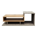 Τραπέζι σαλονιού Nuvele σε γκρι antique-sonoma απόχρωση 90x50x35εκ - Image 3