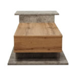 Τραπέζι σαλονιού Nuvele σε γκρι antique-sonoma απόχρωση 90x50x35εκ - Image 5