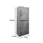 Παπουτσοθήκη-ντουλάπι Kebell σε oak απόχρωση 71x41.5x180.4εκ - Image 6
