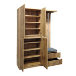 Έπιπλο εισόδου Zomie σε oak απόχρωση 131x41.5x180.4εκ - Image 2