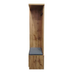 Έπιπλο εισόδου Zomie σε oak απόχρωση 131x41.5x180.4εκ - Image 4