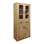 Βιτρίνα-ντουλάπα Nisso σε oak απόχρωση 80x40x183.5εκ - Image 2