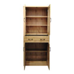Βιτρίνα-ντουλάπα Nisso σε oak απόχρωση 80x40x183.5εκ - Image 5