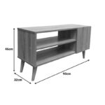Έπιπλο τηλεόρασης Orianne σε sonoma απόχρωση 90x32x46εκ - Image 6