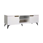 Έπιπλο τηλεόρασης Kemvio sonoma-λευκό 120x38x44εκ - Image 3