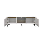 Έπιπλο τηλεόρασης Kemvio sonoma-λευκό 120x38x44εκ - Image 5