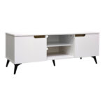 Έπιπλο τηλεόρασης Kemvio sonoma-λευκό 150x38x44εκ - Image 3