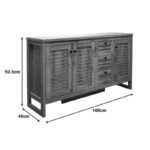 Μπουφές Beles sonoma 160x40x93.5εκ - Image 7