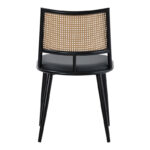 Καρέκλα Giulia φυσικό pe rattan-ανθρακί pu-μαύρο μέταλλο 49x52x80εκ - Image 5