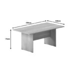 Τραπέζι συνεδριάσεων Amazon σε oak απόχρωση 200x100x75εκ - Image 3