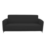 Καναπές τριθέσιος Sidica PU σε μαύρη απόχρωση 185x78x83εκ - Image 2