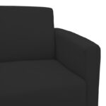 Καναπές τριθέσιος Sidica PU σε μαύρη απόχρωση 185x78x83εκ - Image 4