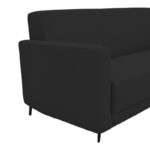 Καναπές τριθέσιος Sidica PU σε μαύρη απόχρωση 185x78x83εκ - Image 6
