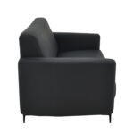 Καναπές διθέσιος Sidica I PU σε μαύρη απόχρωση 135x78x83εκ - Image 3