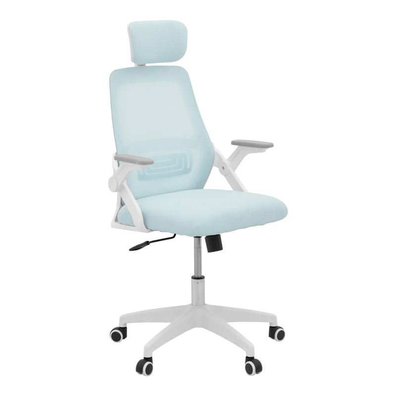 product_pako_069-000091 Καρέκλα γραφείου Peja mesh ύφασμα μέντα-σκελετός λευκό 58x60x107-117εκ - Image 1