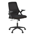 Καρέκλα γραφείου Reji mesh ύφασμα μαύρο 58x60x89-99εκ