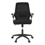 Καρέκλα γραφείου Reji mesh ύφασμα μαύρο 58x60x89-99εκ - Image 4