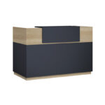 Γραφείο reception Lotus σε χρώμα φυσικό - ανθρακί 140x70x110εκ