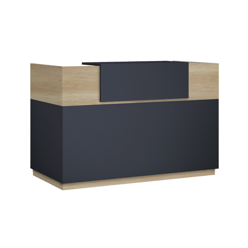 product_pako_069-000097 Γραφείο reception Lotus σε χρώμα φυσικό - ανθρακί 140x70x110εκ - Image 1