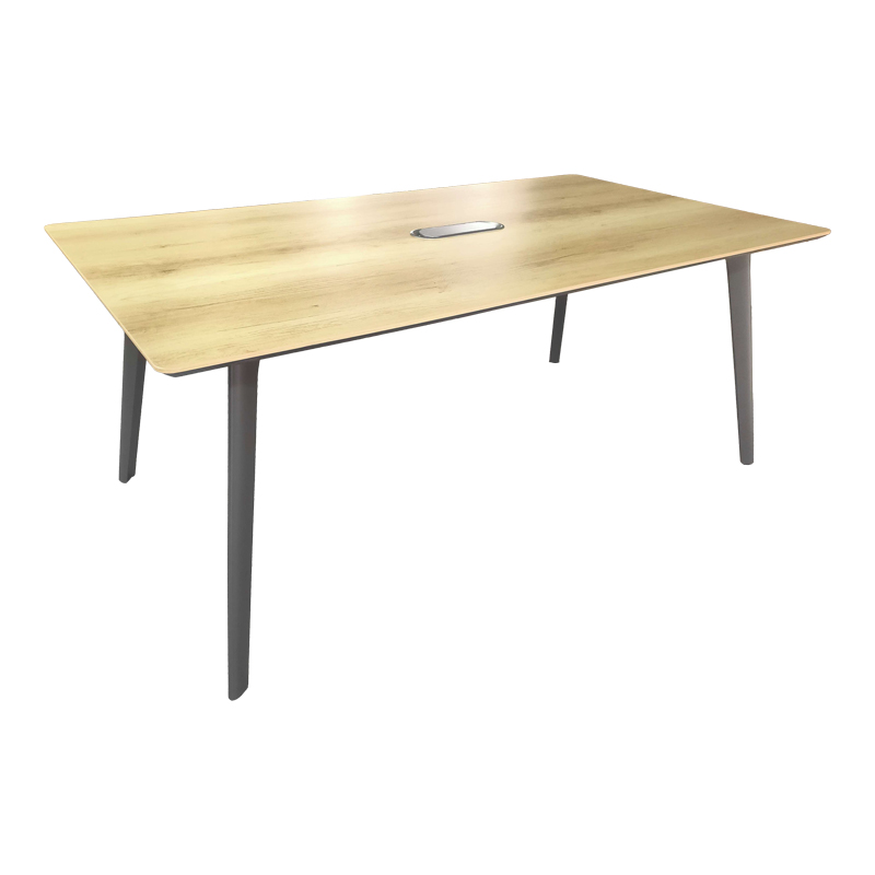 product_pako_069-000109 Τραπέζι συνεδριάσεων επαγγελματικό Denith ανθρακί-φυσικό 180x100x75εκ - Image 1