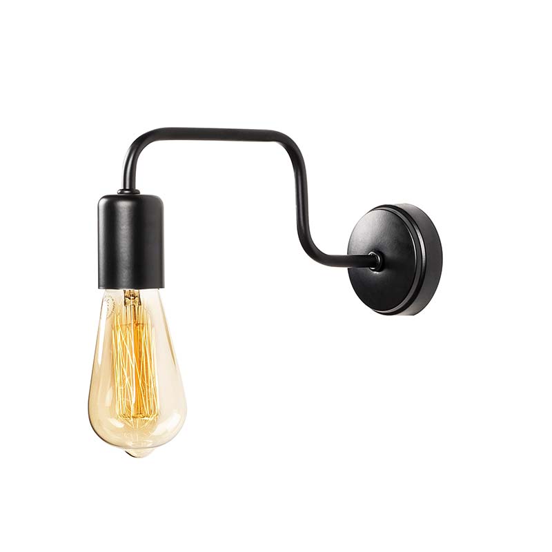 product_pako_071-000664 Φωτιστικό τοίχου - απλίκα PWL-0053 Ε27 χρώμα μαύρο 28x4x11εκ - Image 1
