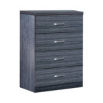 Συρταριέρα Killian με 4 συρτάρια wenge 80x40x80εκ