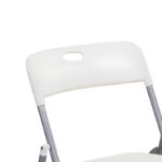Καρέκλα πτυσσόμενη Daxton PP λευκό-ασημί 49x46.5x73.5εκ - Image 3