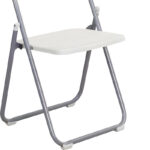 Καρέκλα πτυσσόμενη Daxton PP λευκό-ασημί 49x46.5x73.5εκ - Image 4