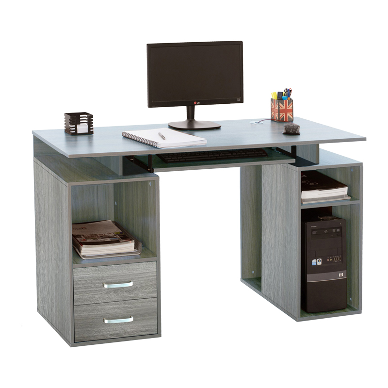 product_pako_072-000091 Γραφείο υπολογιστή Liberion γκρι-oak 120x55x76εκ - Image 1