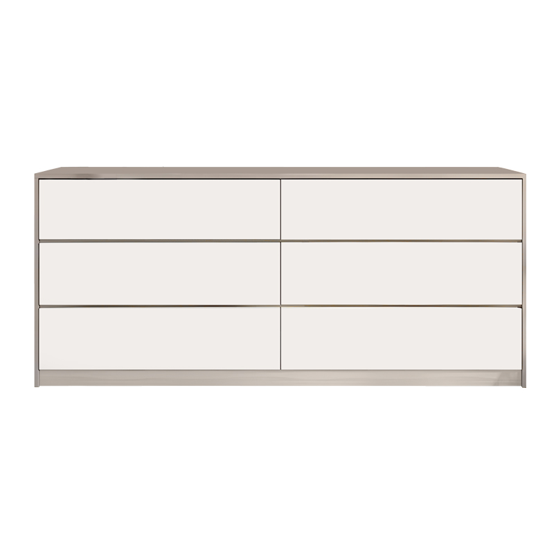 product_pako_072-000099 Συρταριέρα Kuanger σε λευκή-φυσική απόχρωση 120x40x70εκ - Image 1