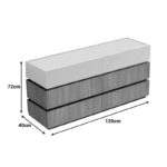 Συρταριέρα Sonlen mdf σε καρυδί-μπεζ απόχρωση 120x40x72εκ - Image 4