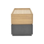 Κομοδίνο Sonlen mdf σε sonoma-ανθρακί απόχρωση 60x40x44.5εκ - Image 4