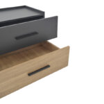 Κομοδίνο Sonlen mdf σε sonoma-ανθρακί απόχρωση 60x40x44.5εκ - Image 7