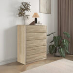 Συρταριέρα Kuanger mdf σε φυσική απόχρωση 80x40x109εκ - Image 2