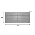 Συρταριέρα Kuanger mdf σε φυσική απόχρωση 120x40x70εκ - Image 2