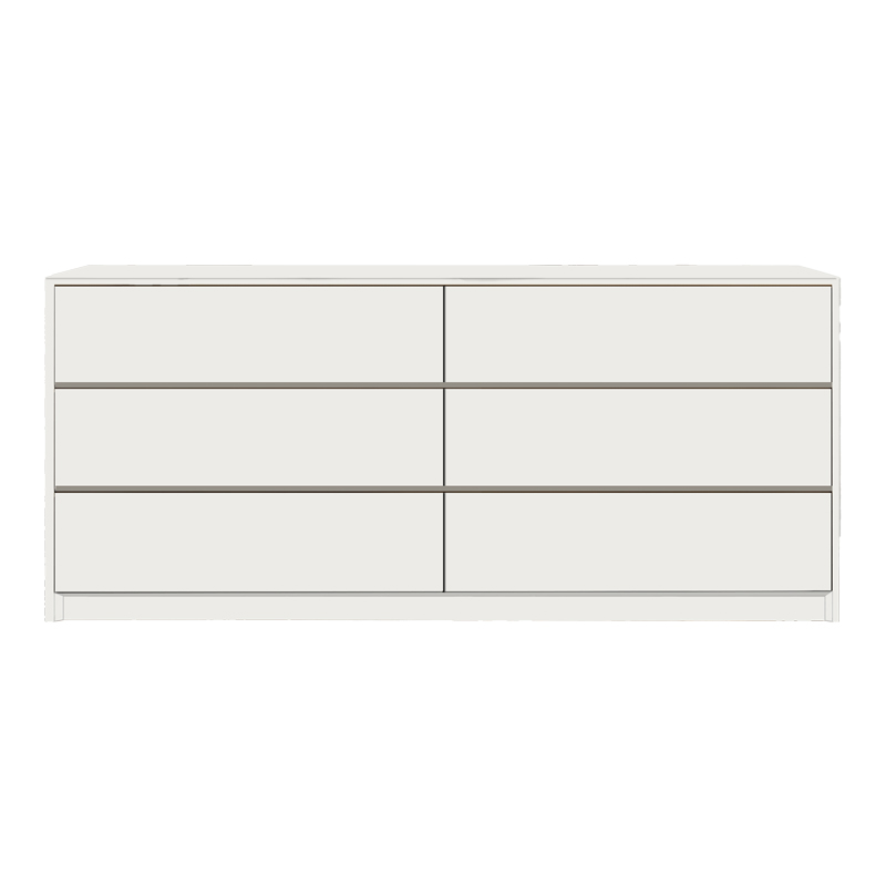 product_pako_072-000112 Συρταριέρα Kuanger mdf σε λευκή απόχρωση 120x40x70εκ - Image 1