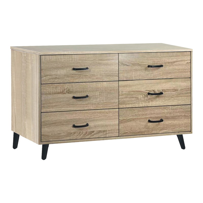 product_pako_072-000115 Συρταριέρα Adrenile mdf σε φυσική απόχρωση και μαύρο μεταλλικό πόδι 120x40x74εκ - Image 1