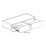 Συρταριέρα Sonlen mdf σε oak απόχρωση 120x40x72εκ - Image 4