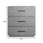 Κομοδίνο Sonlen mdf σε oak απόχρωση 60x40x66εκ - Image 3