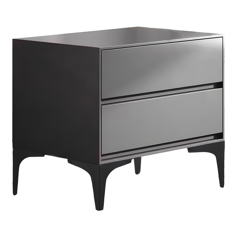 product_pako_072-000144 Κομοδίνο Lamesa mdf σε ανρθρακί απόχρωση με μαύρα μεταλλικά πόδια 50x40x48εκ - Image 1