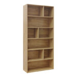 Βιβλιοθήκη Evergin mdf σε oak απόχρωση 80x30x180εκ - Image 2