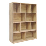 Βιβλιοθήκη Evergin mdf σε oak απόχρωση 100x30x135εκ - Image 2