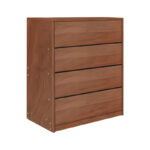 Συρταριέρα Kuanger mdf σε καρυδί απόχρωση 80x40x89εκ