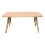 Τραπέζι σαλονιού Komela mdf σε φυσική απόχρωση 100x48x45cm - Image 3