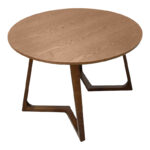 Τραπέζι Sedria mdf καρυδί Φ120x75εκ - Image 2