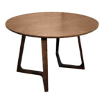 Τραπέζι Sedria mdf καρυδί Φ120x75εκ
