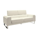 Καναπές Shea 3θέσιος PU ivory-inox 198x80x87εκ - Image 2