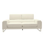 Καναπές Shea 3θέσιος PU ivory-inox 198x80x87εκ - Image 3