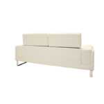 Καναπές Shea 3θέσιος PU ivory-inox 198x80x87εκ - Image 6